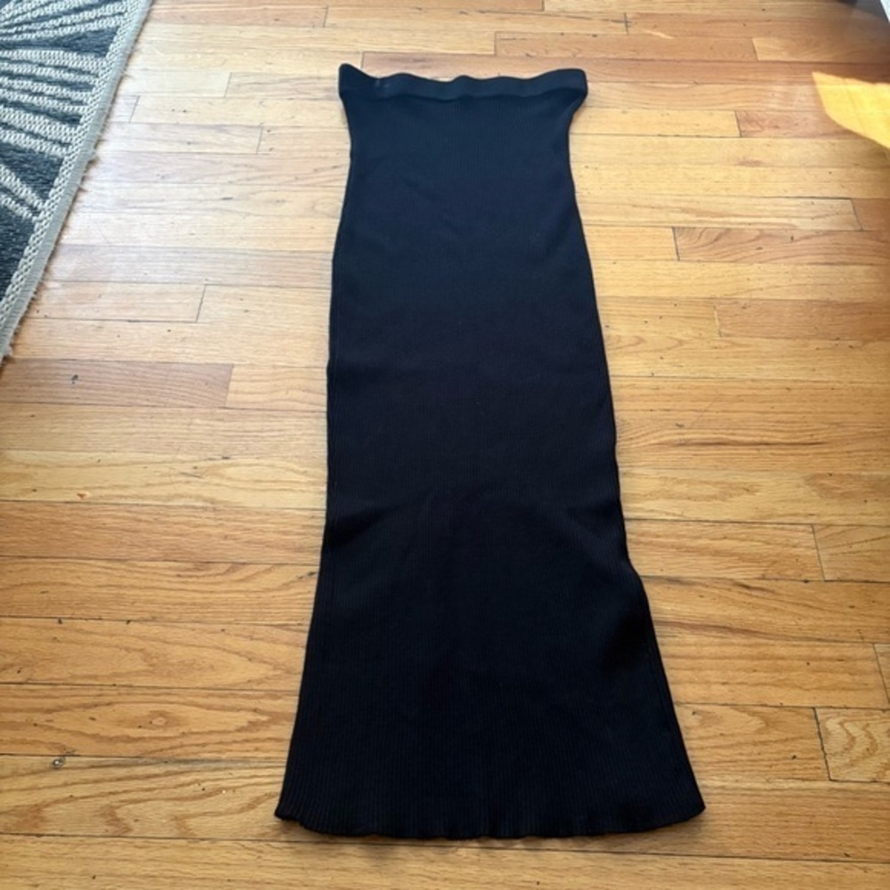 Superdown Black Sweater Ribbed Maxi Skirt Size Medium